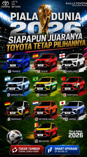 foto PIALA DUNIA FIFA WORLD CUP TOYOTA 